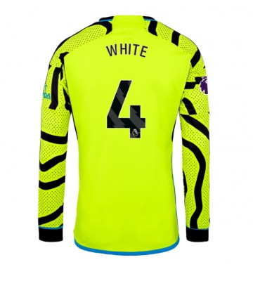 Arsenal Benjamin White #4 Vieraspaita 2023-24 Pitkät Hihat